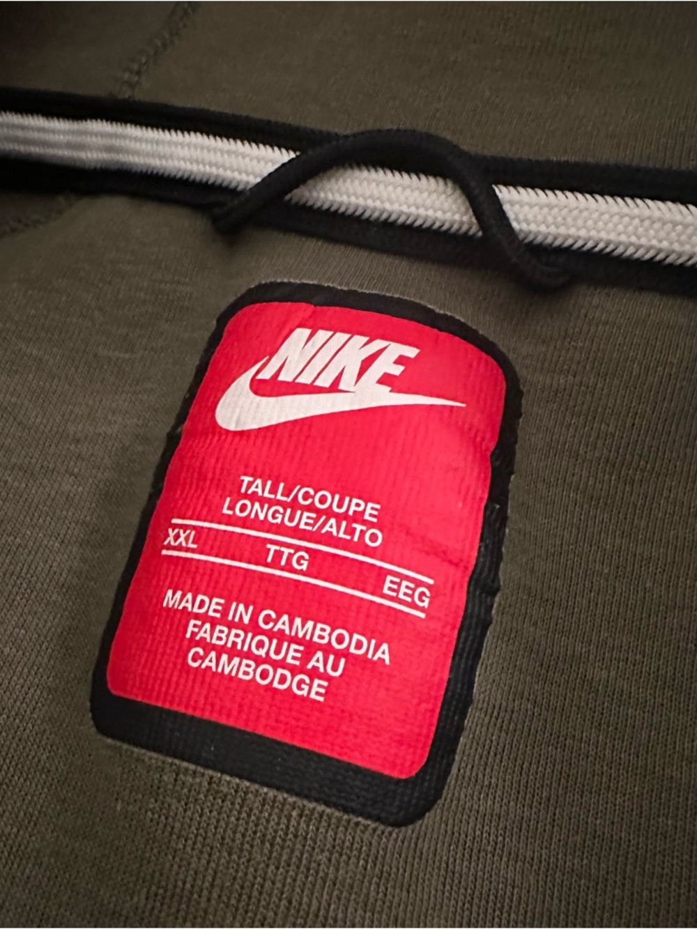 Nike Tech Fleece Windrunner Full-Zip Jacket | Men’s 2XLT | Olive Green - Picture 3 of 4